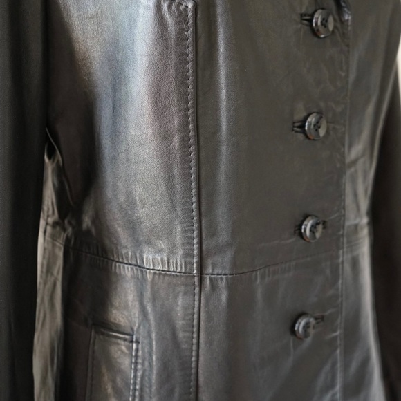 Vintage leather jacket 60s 70s - Picture 6 of 10